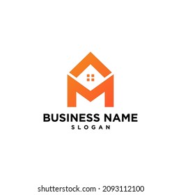 M house Logo Vector, Images And Stock Photos
