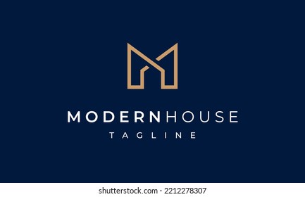 M House - M Real Estate Logo Design