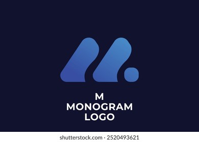 M ICON logotipo design moderno criativo