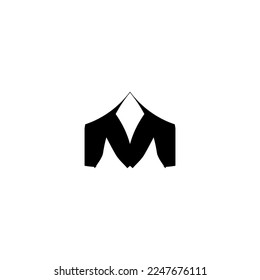 M icon. Simple style poster background symbol. M brand logo design element. M sign. M t-shirt printing. Vector for sticker.