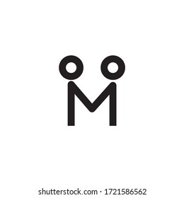 M сreative idea logo design