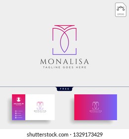 m initial beauty cosmetic line art logo template vector illustration icon element