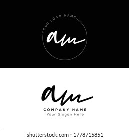 A M AM  Initial letter handwriting and signature logo.