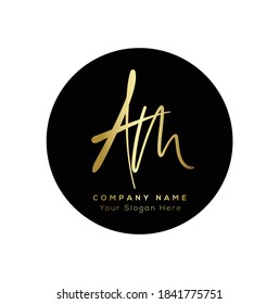  A M AM Initial letter handwriting and signature logo. Beauty vector initial logo .Fashion, boutique, floral and botanical