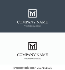 M initial letter Logo Clothing modern minimalist urban creative Fashion brand Luxury Logo template. M business monogram streetwear photography boutique apparel versatile Modern concept Logo.