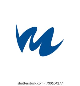 M initial letter, M logo design template vector