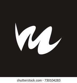 M initial letter, M logo design template vector