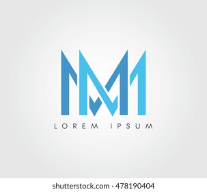 m and m initial letter logo for websites, apps, project, identity, logo, business logo business cards, print, studio, stickers, printing, fashion, and brochures.