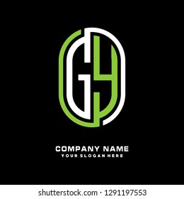 M A initial letter, modern logo design template vector 