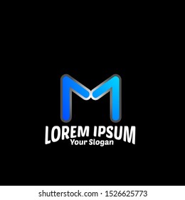 M initial logo letter for business company
