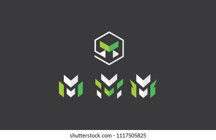 M initial  logo symbol icon