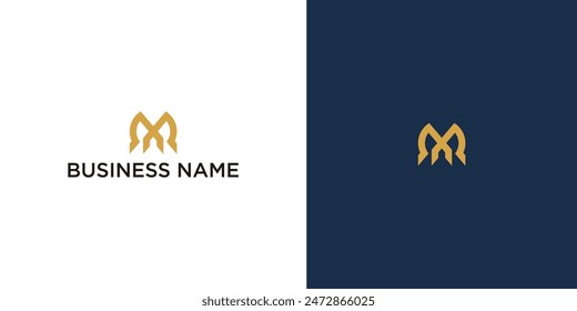 Imagen de Vector con logotipo de oro de la compañía de forma inicial