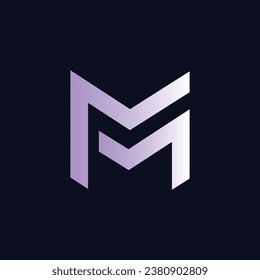 M Initials Logo Design - Abstract and Creative