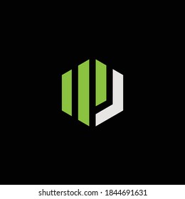 The M J initials logo design is modern and professional