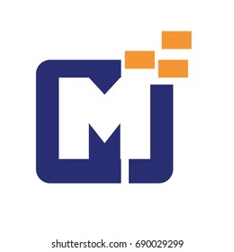 m j logo 