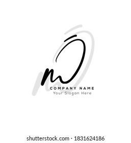 M J MJ Initial letter handwriting and signature logo. Beauty vector initial logo .Fashion, boutique, floral and botanical