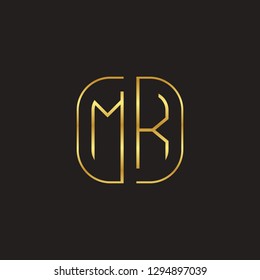 M K initial letter, modern logo design template vector 