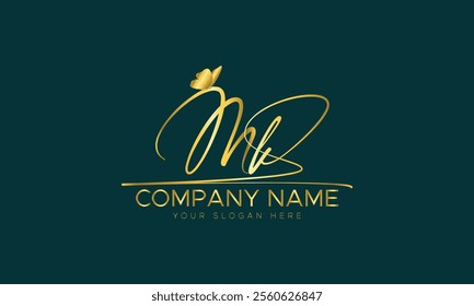 M k initial signature logo vectors eps file