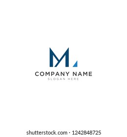 M and L letter abstract Logo Template Design Vector, Emblem, Design Concept, Creative Symbol, Icon