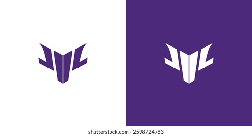 M, L letter logo. Suitable for business logo, brand, interview show, podcast, quiz. Flat Vector Logo Design Template Element.