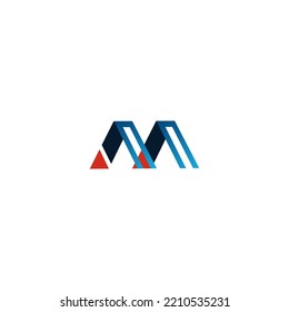 M Latter Logo Template vector Abstract Monogram Symbol