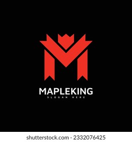 M latter maple leaf logo