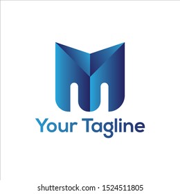 M letter Abstract  logo Design