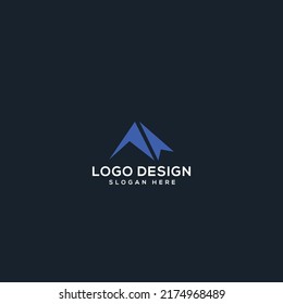 M letter Abstract Logo design Vector Illustration