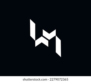 M letter abstract logo template.