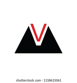m letter abstract vector logo