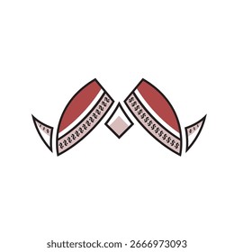 m letter blangkon vector for icon and logo element design template design