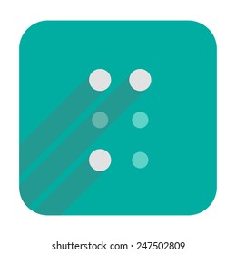 M letter in Braille