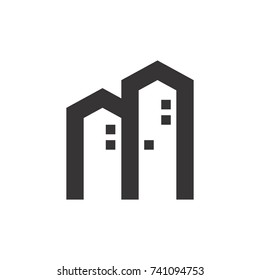M Letter or Building Logo