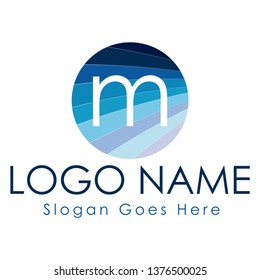 M Letter With Circle Logo,This is high resolution/ creative/ unique/ print vector artwork.  Print ready vector logo design and ready to use this logo anywhere print and website.