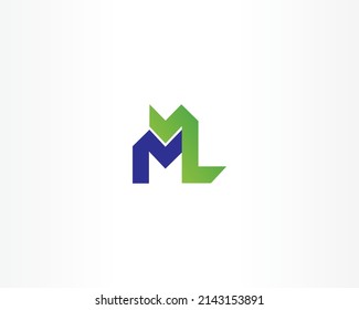 M letter concept logo design icon