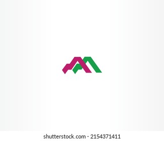 Icono de diseño de logotipo de concepto de letra M