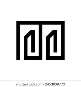 Icono de diseño de logotipo creativo M letter
