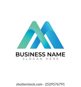 M letter Kreative Vektorvorlagen abstrakte Typografie buntes Logo-Design