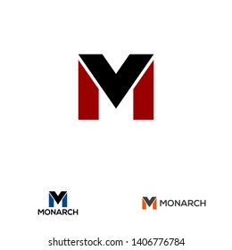 M letter design concept for business or company name initial