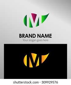 M letter Eco logo
