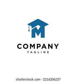 
M Letter Education Vector logo icon vector Template