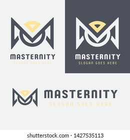 M Letter Elegant Logo Template 