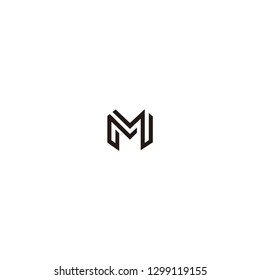 M LETTER FONT LOGO VECTOR  COMBINATIONS NEW 