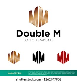 M M Letter Hexagon Icon Vector Logo Template Illustration Design. Vector EPS 10.