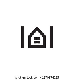 M letter Home logo design