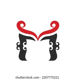 M Letter icon concept  design  Vector Illustration template