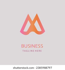 M letter  icon logo concept.modern m logo design vector with  gradient 