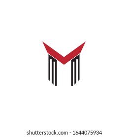 M letter icon and symbol vector template