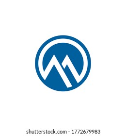 M Letter icon Template vector illustration design