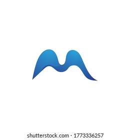 M Letter icon Template vector illustration design